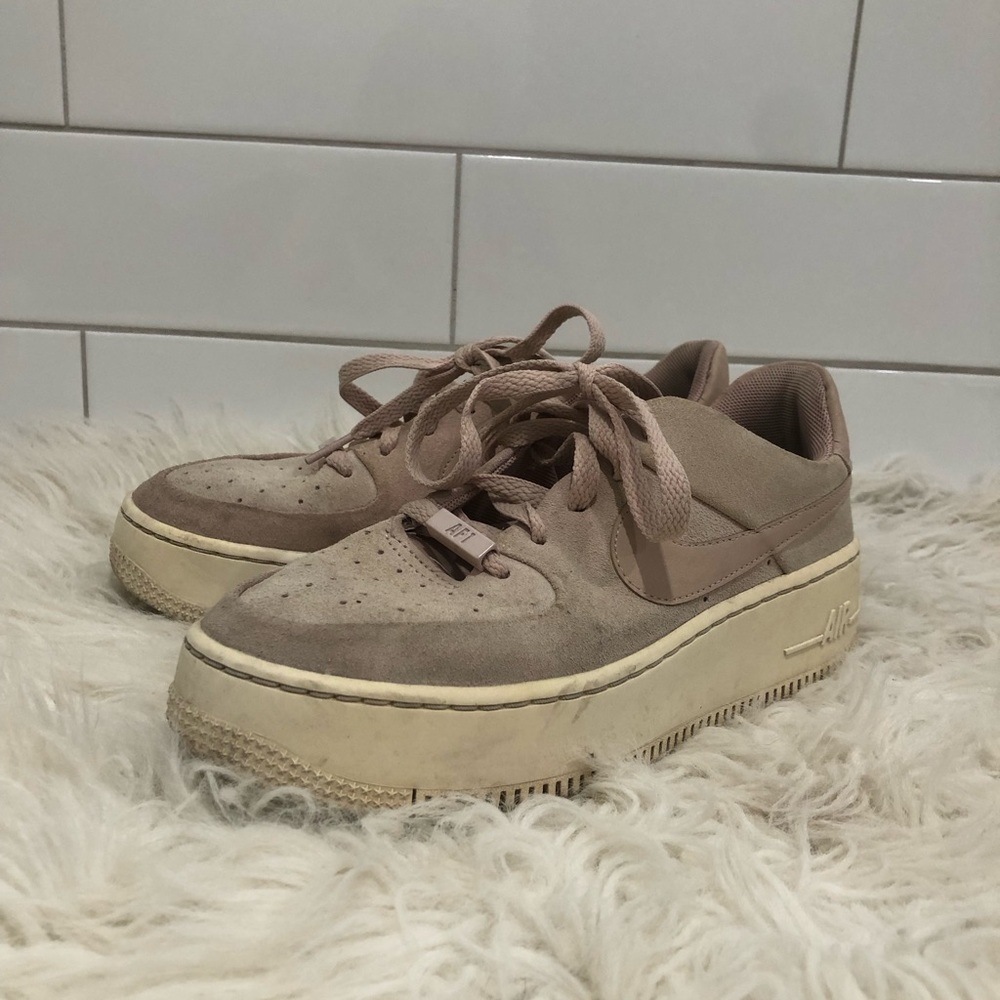 Mauve Suede Nike AF1s